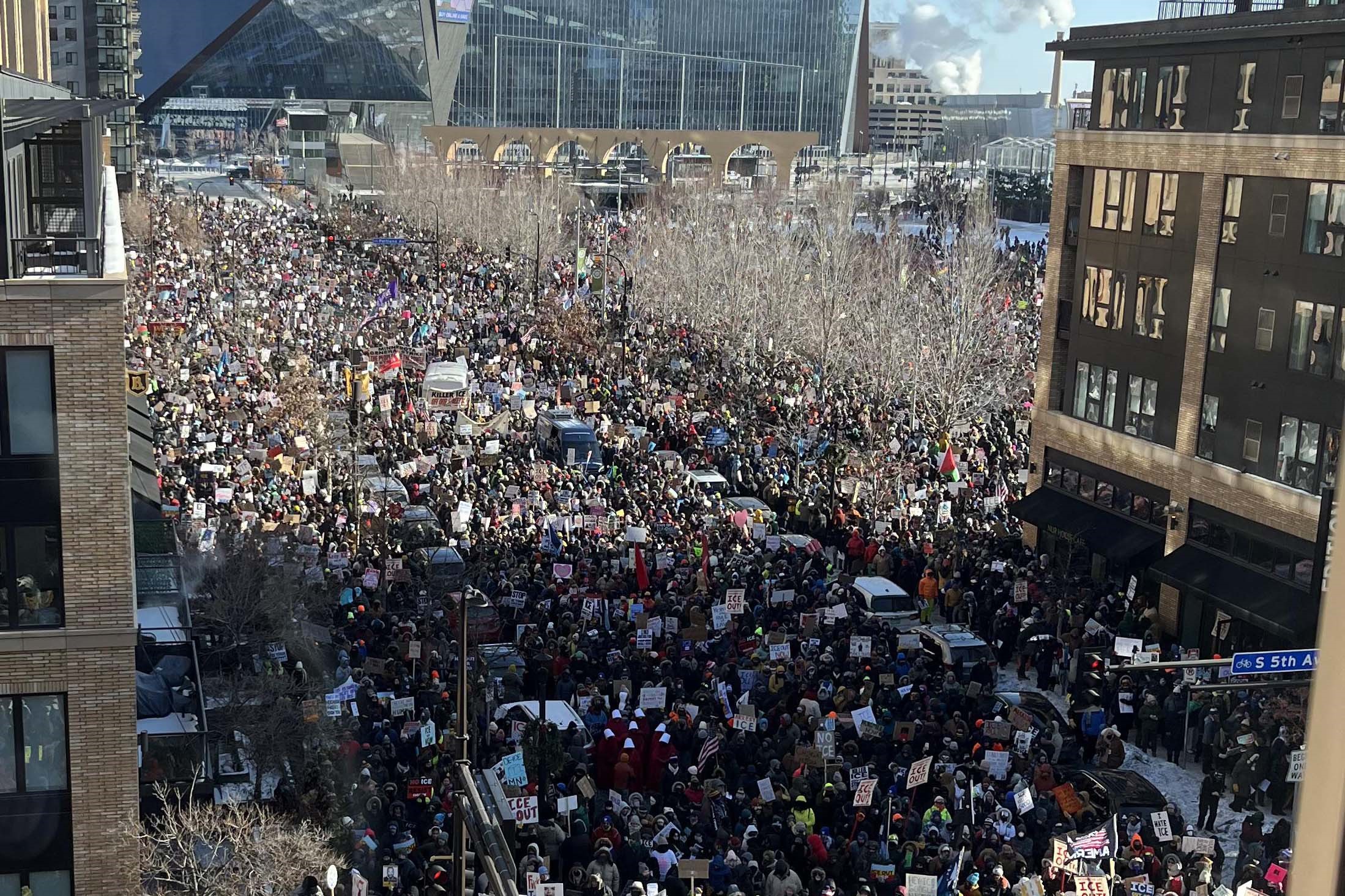 demonstratie in Minneapolis