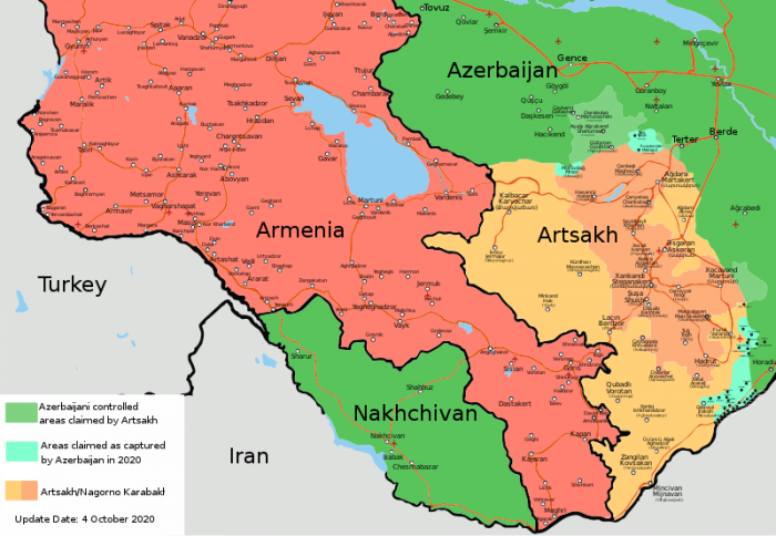 nagorno karabakh kaart